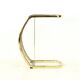 Table d'appoint en laiton et verre, Italie, 1970