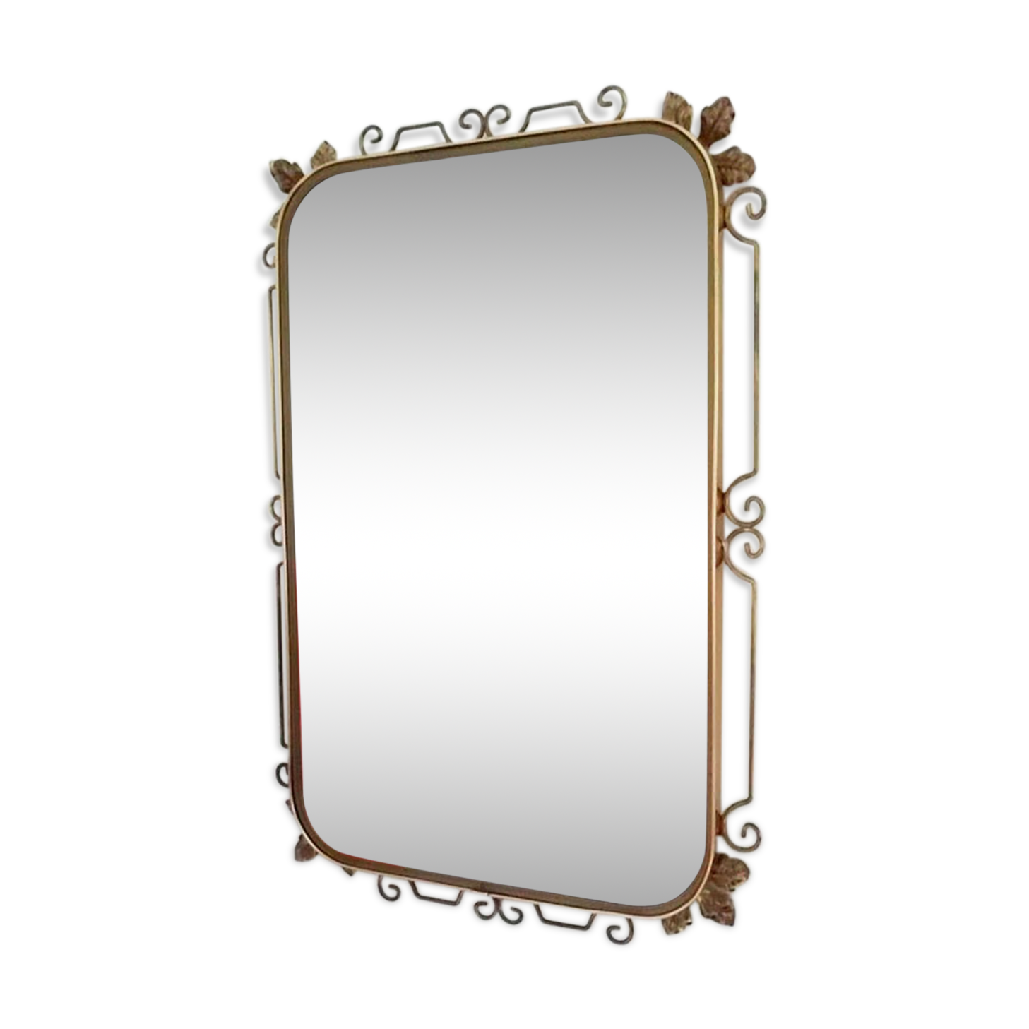 Golden vintage mirror