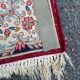 Handmade red Persian wool rug 60x135cm