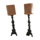 Pair of candlestick lamps