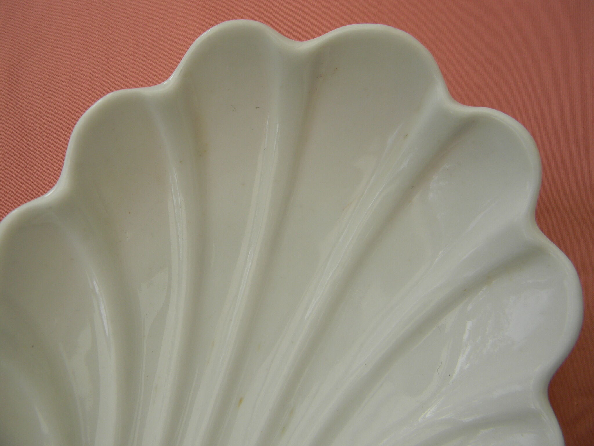Old white porcelain ravier.