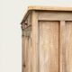 Antique patinated Parisian buffet with shell handles.