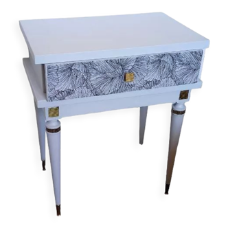 Vintage bedside table restyled