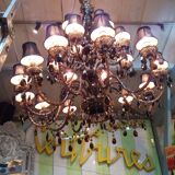 Grapefruit chandelier