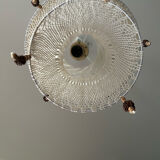 Vintage suspension in hook and macramé