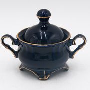 Coffee service, cobalt porcelite, Pruszków, 1960s