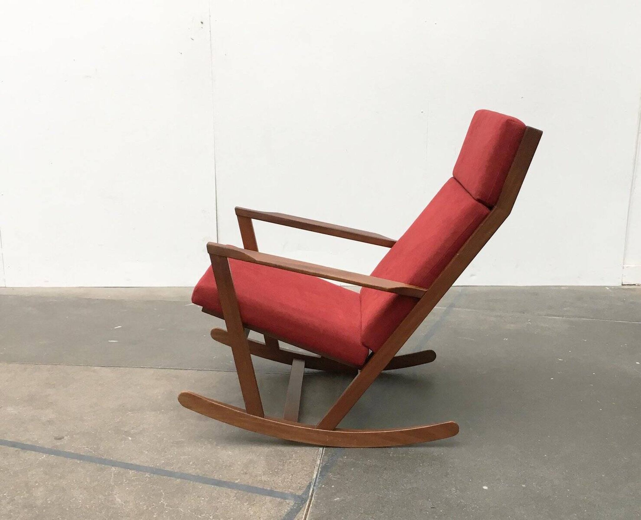 Danish rocking chair from the mid-century by Poul Volther for Frem Røjle.