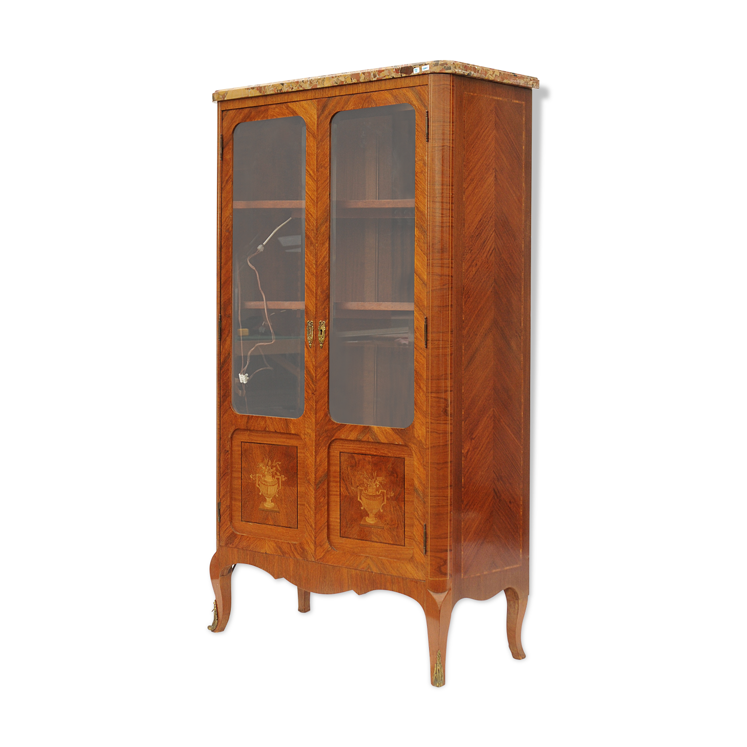 Showcase in marquetry