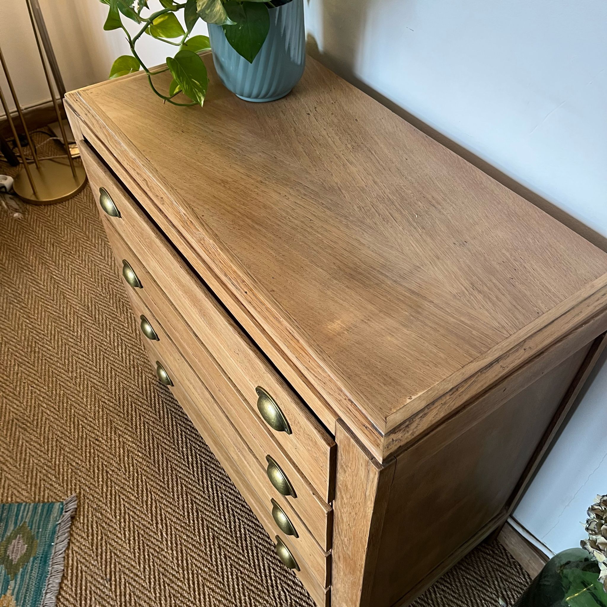 Vintage craft furniture style chest of drawers