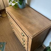 Vintage craft furniture style chest of drawers