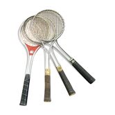 Lot de 4 raquettes de tennis en alu vintage années 80