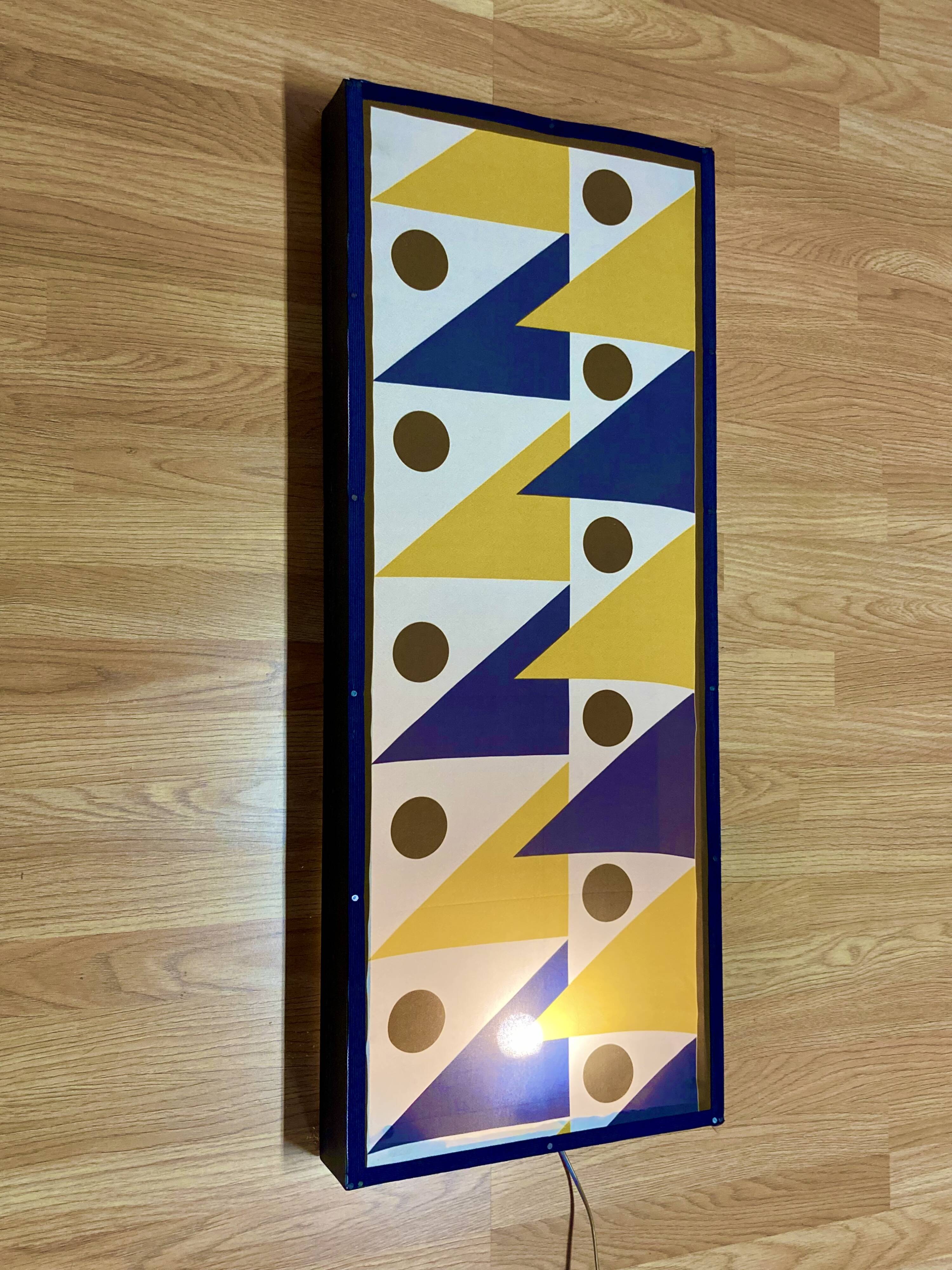 Pair of large "Scandinavian design" wall lights.