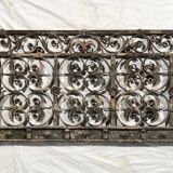17th century wrought iron railing, balcony barrier railing