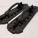 Cast iron dragon door handle 30cm pair