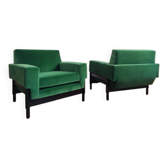 Italian "Kiushu" armchairs by Sergio and Fratelli Saporiti - 1960s
