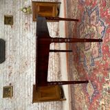 Mahogany desk table with system in la tronchin xix eme century