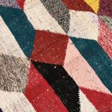 Moroccan Berber carpet Kilim Boucherouite 171x96cm