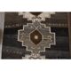 1970s Turkish Hand-Knotted Wool Cotton Brown Runner Rug 149x320