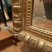Large antique gilded mirror in Louis XV style