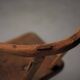 Small alpine chair in solid pine, folk art, early 20th century.