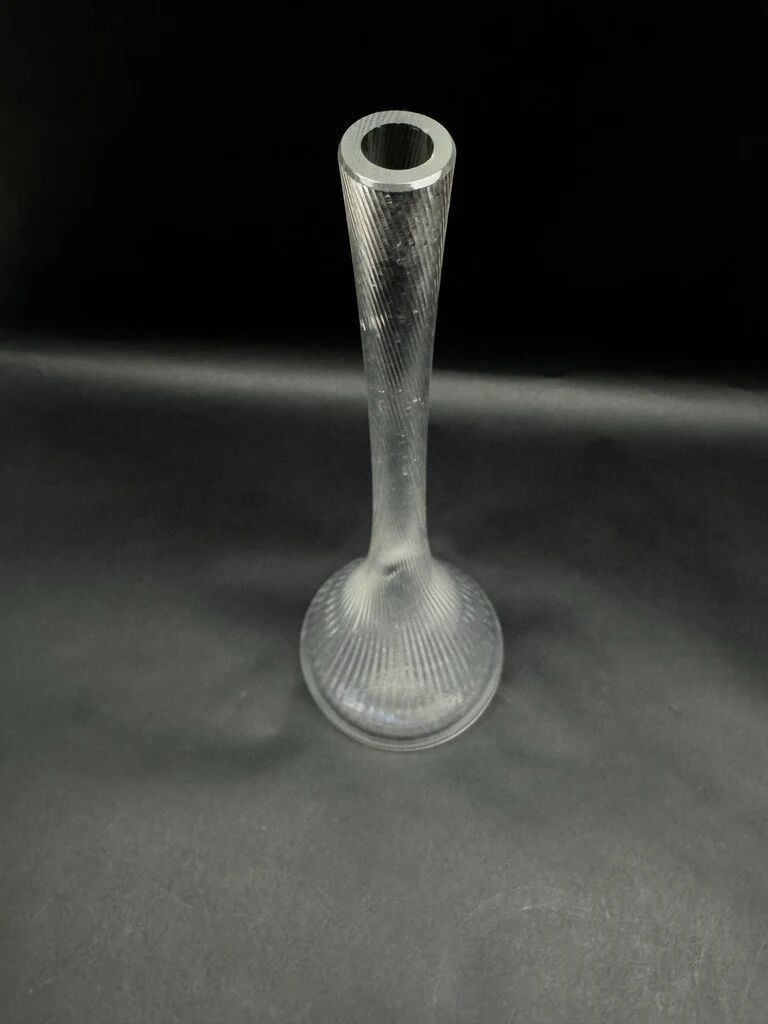 Vase Daum Nancy en cristal clair, XXe siècle
