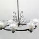 Mid-Century Modern Chandelier, Murano, Barovier Style, 1950s