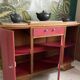 Raspberry art deco buffet