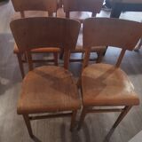 Set of 10 Thonet bistro chairs