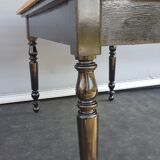 Table pine two-tone black and honey