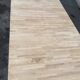 Scandinavian extendable dining table stripped in raw solid wood 1990