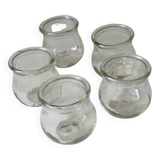 Glass candle holders