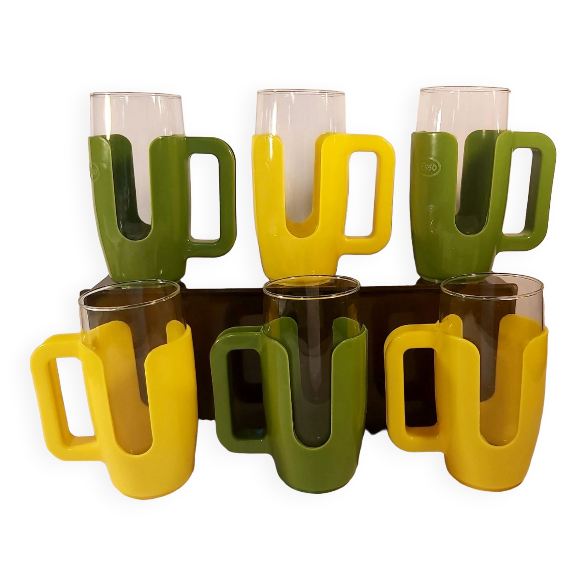 Esso advertising glasses