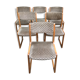 Set of 6 old Baumann chairs sled