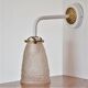 White and gold art deco wall lamp