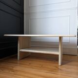 Vintage coffee table in travertine