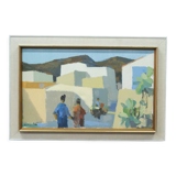 Stig Wernheden, Scandinavian Modern Landscape, 1960s, Oil on Canvas, Framed