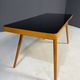 Coffee table, mid-century, opaxite glass top, Interiér Praha, 1960s