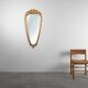 20th Century Louis XV style mirror “VM Belgium” in gilt wood