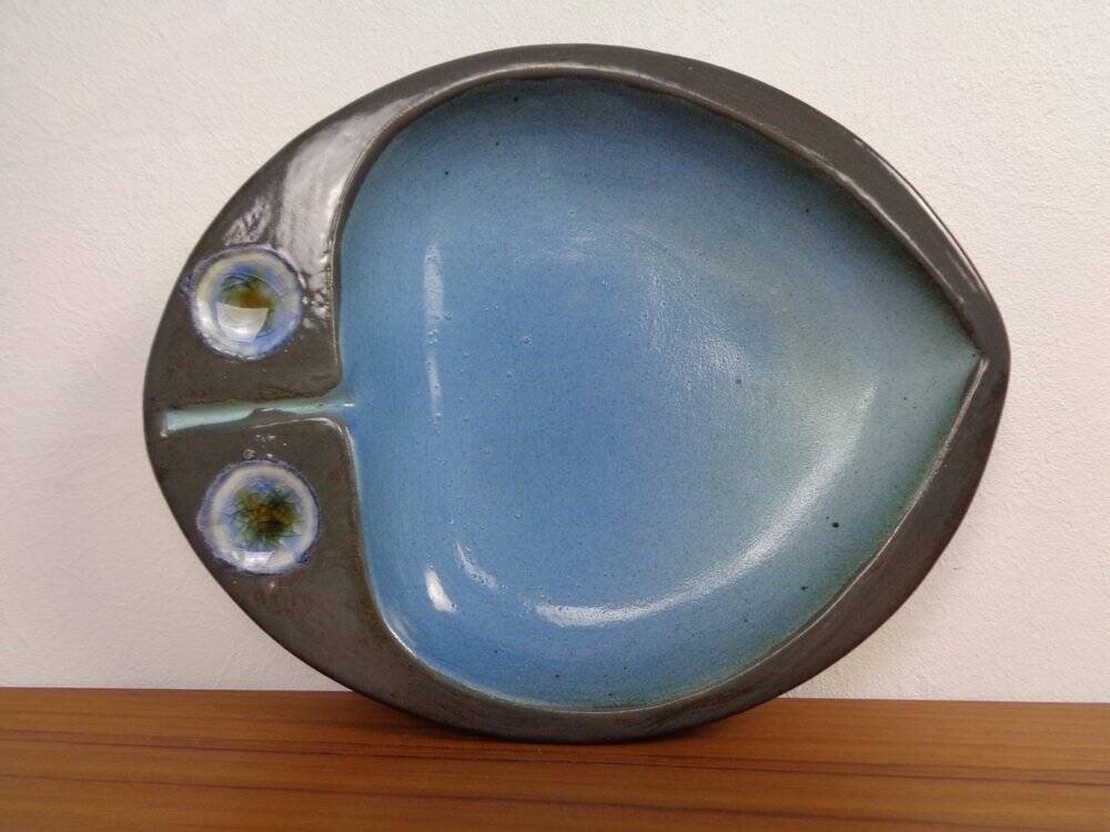 Studio ceramic bowl by Keramag Keralith, Czech Republic, 1960s