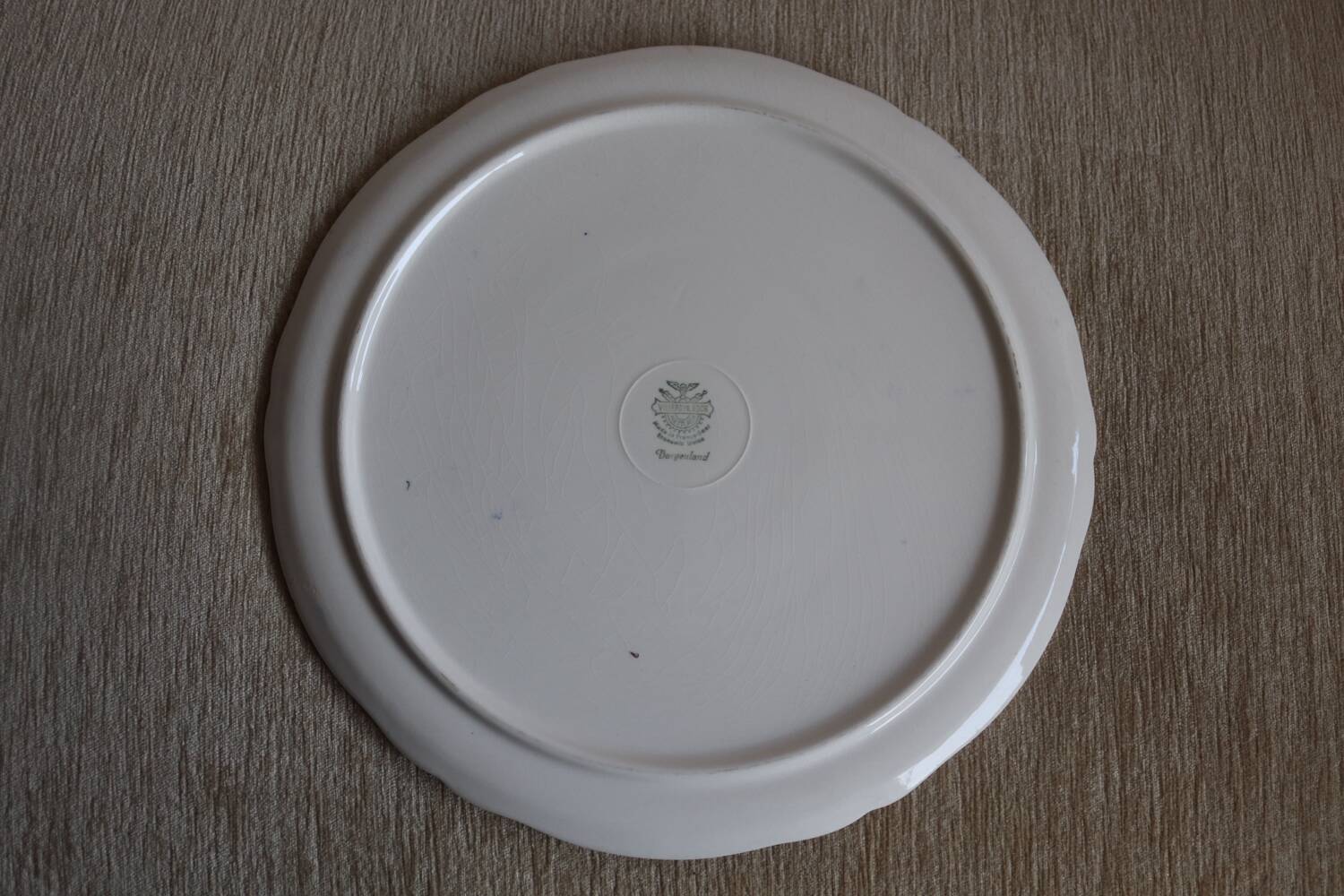 Large antique blue faience dish – "Burgenland" model by Villeroy