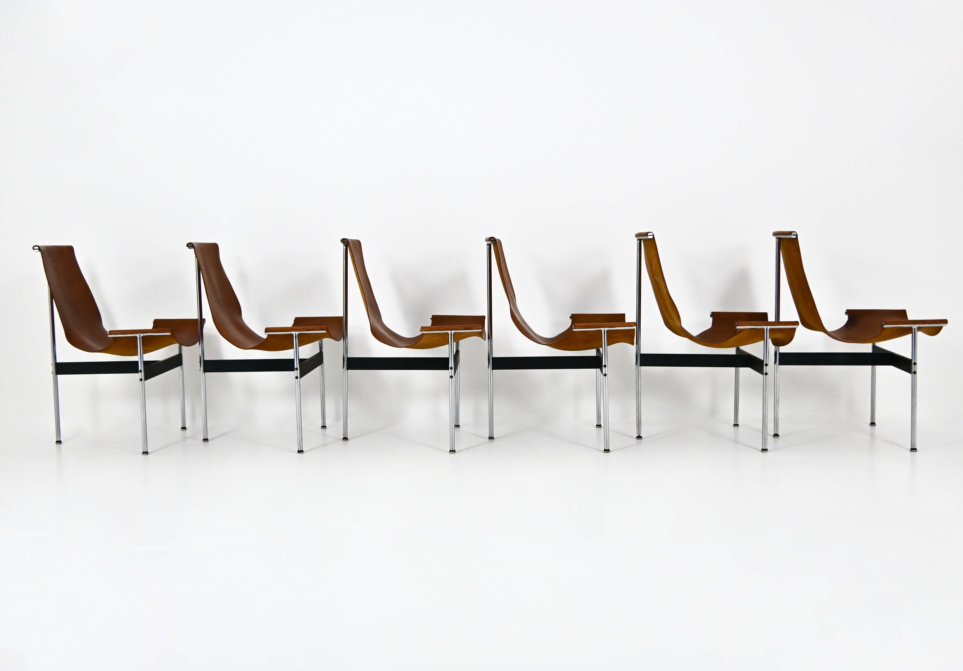 Model 3LC T Chairs by William Katavolos for Laverne International, 1952