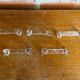 Series 5 antique knife rests portieux molded glass vintage tableware
