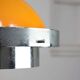 Space Age Italian Orange and Chrome Metal Pendant Lamp, 1970s