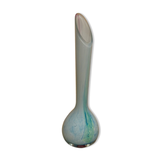Vintage multilayer glass soliflore vase La Rochère