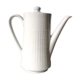 Vintage white porcelain teapot
