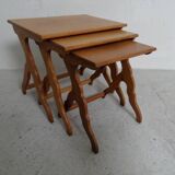 Vintage nest of 3 sidetables mimiset