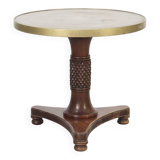 Antique Side Table with Brass top