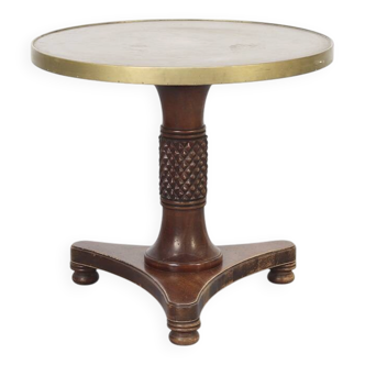 Antique Side Table with Brass top