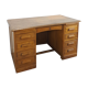 Old oak notary office with drawers, desk