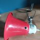 Bedside lamp clamp metal red